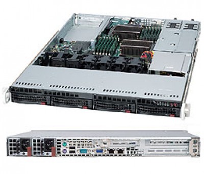 Supermicro SuperChassis SC815TQC-R706WB 1U 4xLFF RED PSU