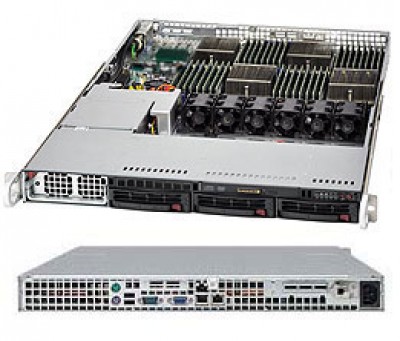 Supermicro SuperChassis SC818TQ-1400LPB 1U 3xLFF FIX PSU