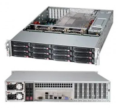 Supermicro SuperChassis CSE-826BAC12-R1K23LPB 2U 12xLFF RED PSU