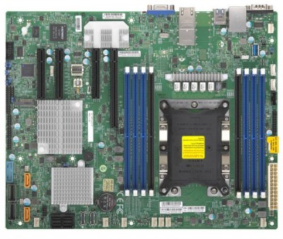 Supermicro MBD-X11SPH-nCTF, Single SKT Intel C622 Chipset SATA LSI 3008 SAS3 2x10Gb IPMI M.2