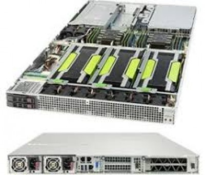 Supermicro SuperServer SYS-1029GQ-TNRT 1U DP 4xGPU 2xNVMe 2x10GbE RED PSU