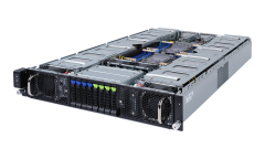Gigabyte G292-280-100, RACK 2U, DP, 3Gen. Intel Xeon Scalable, 8x2.5" NVMe/SATA/SAS, 2xGbE, 8xGPU, Red. PSU, IPMI