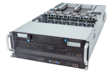 Gigabyte G493-ZB0-AAP1, RACK 4U, DP, AMD EPYC 9004, 2xM.2, 2x10GbE, 8xGPU, Red. PSU, IPMI