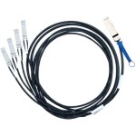 Mellanox passive copper hybrid cable, ETH 40GbE to 4x10GbE, QSFP to 4xSFP+, 3m (MC2609130-003)
