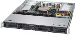 Supermicro SuperServer SYS-5019C-MHN2 1U UP 4xLFF 2x1GbE IPMI FIX PSU